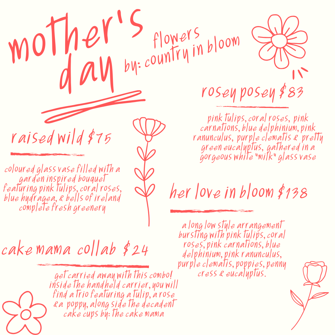 raised wild- mother's day flowers