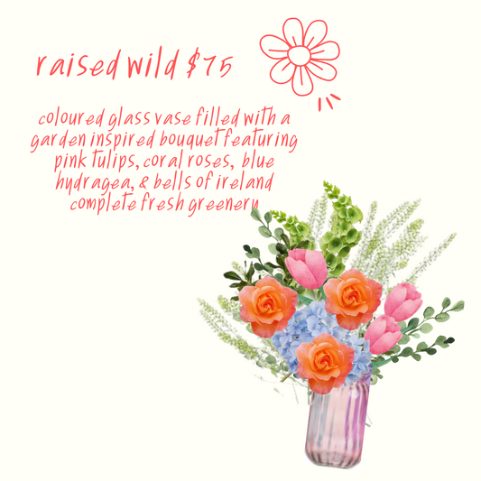 raised wild- mother's day flowers