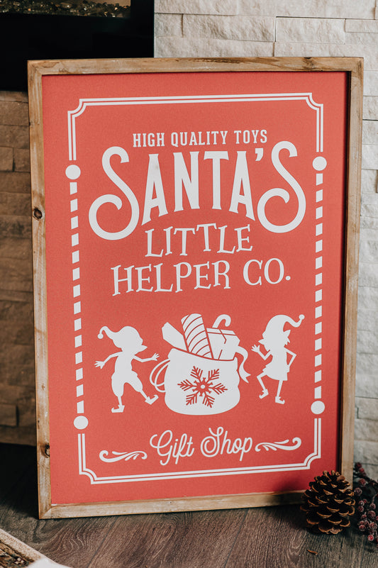 Santa's Helper Wall Art