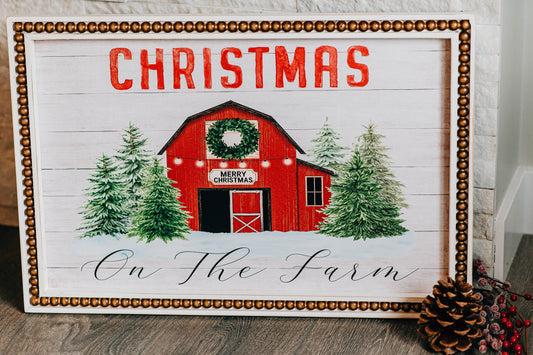 Christmas at the Farm Wall Art *NEW*