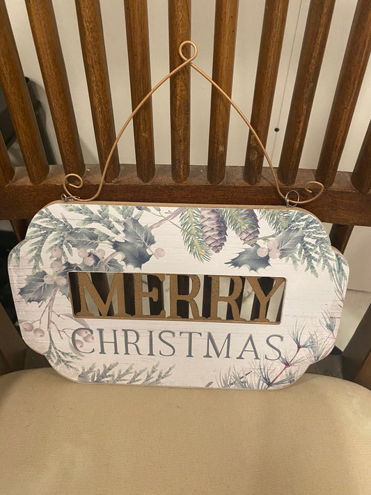 Merry Christmas Wall Plaque