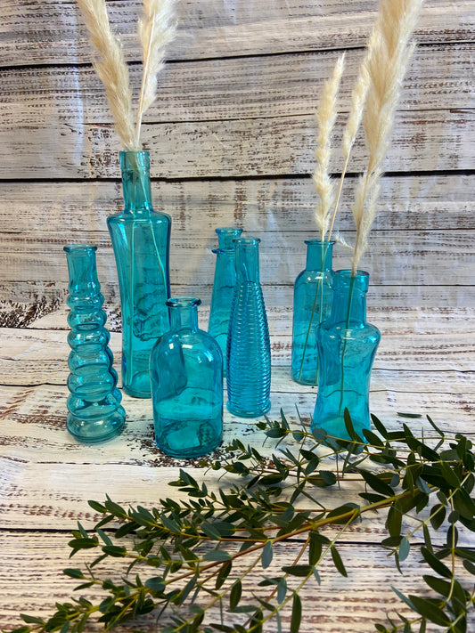 Blue Assorted Shaped Bottles
