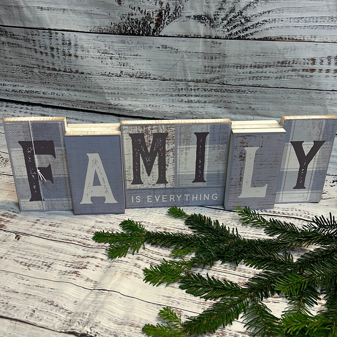 Reversible Family/ Christmas Sign
